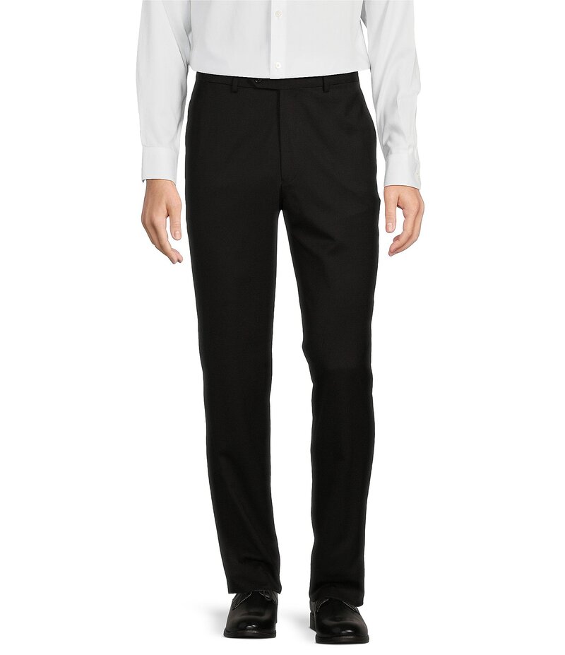 ハート シャフナー マルクス メンズ ボトムス カジュアルパンツ パンツ Hart Schaffner Marx Chicago Classic Fit Black Pre-Tailored Flat Front Super Stretch Dress Pants Black ブラック