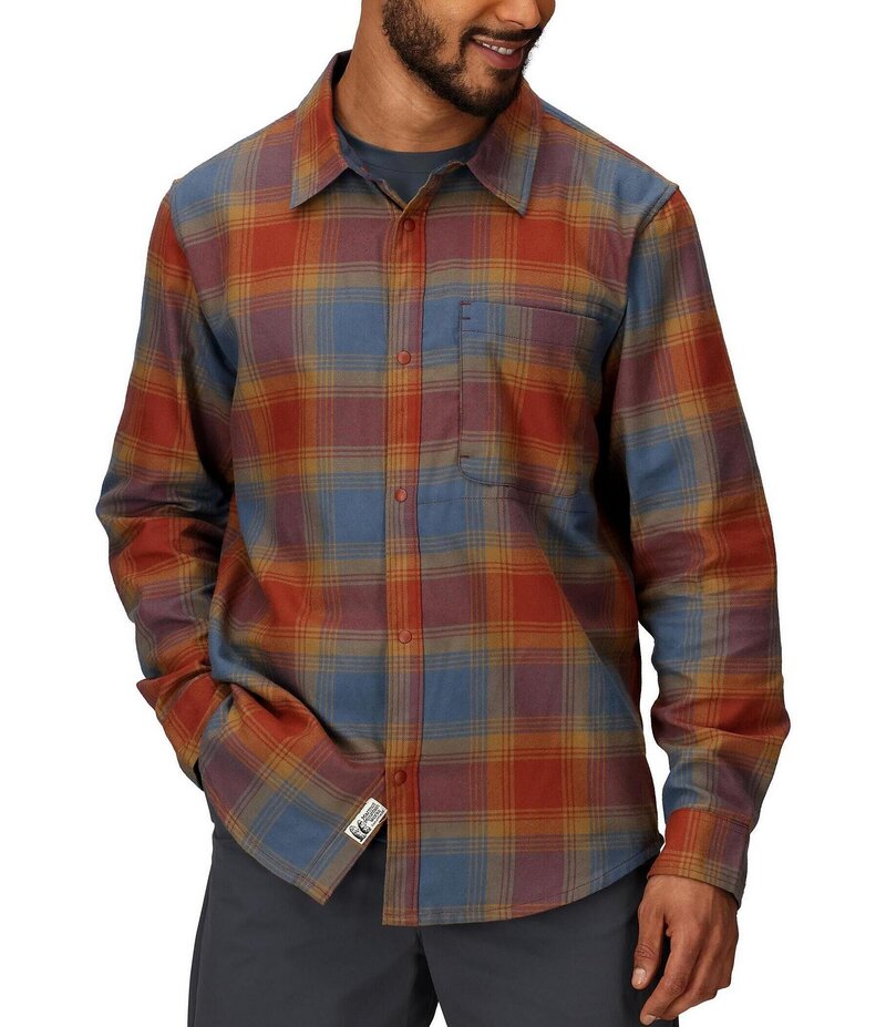 マーモット メンズ トップス シャツ プリント Marmot Stonepeak Lightweight Performance Plaid Print Flannel Long Sleeve Shirt Pecan Dark Brown ブラウン