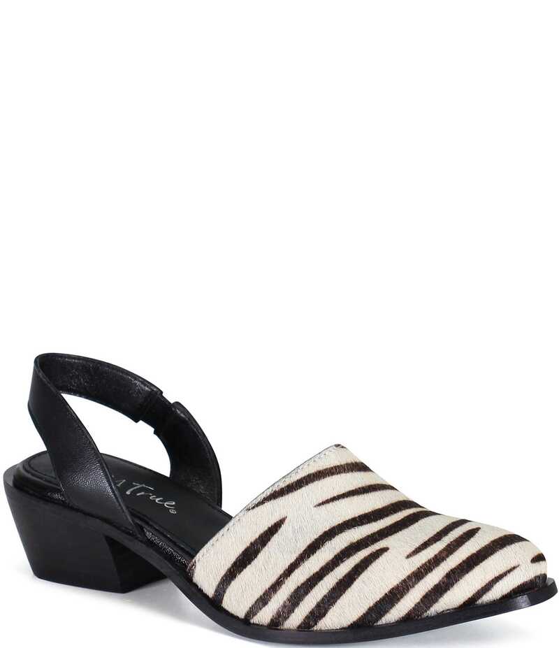 ディバトゥルー レディース シューズ 踵 Diba True Pri Ority Zebra Slingback Pumps Zebra/Black 黒いこと