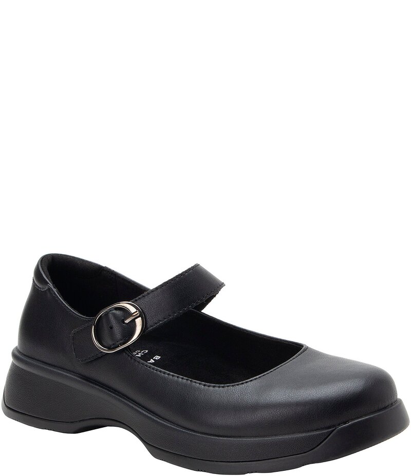 アレグリア レディース シューズ パンプス レザー Alegria Jazmine Leather Mary Jane Pumps Black ブラック｜ReVida 店