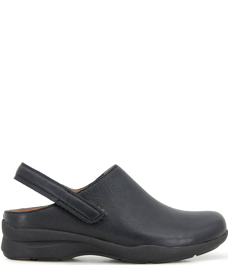 ジャンブー レディース シューズ スリッポン・ローファー レザー Jambu Women's Tilda Leather Slingback Clogs Black ブラック