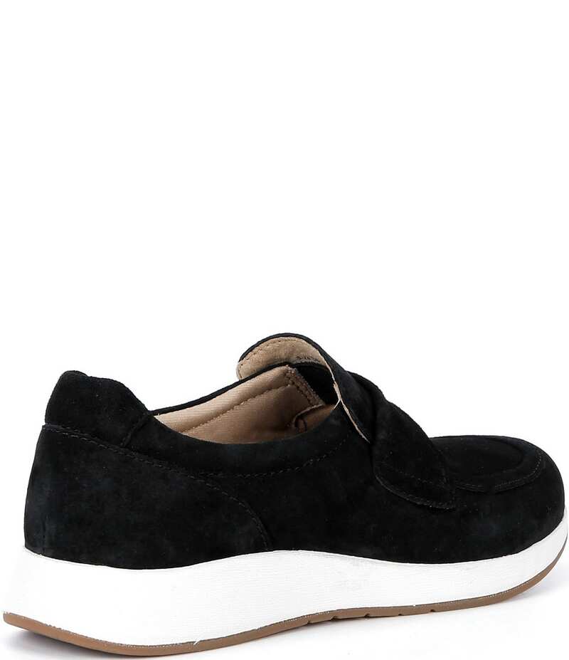 ダンスコ レディース シューズ スニーカー スエードクロス 置き目毛革 Dansko Clementine Nubuck Suede Loafer Sneakers Black 黒いこと