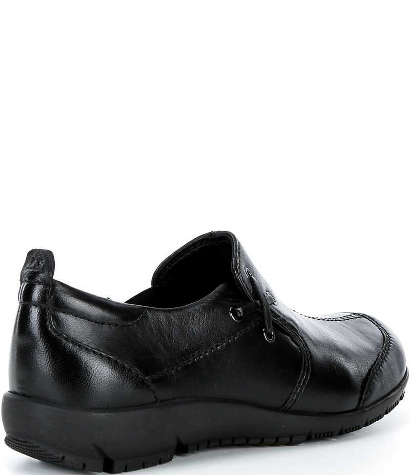ジョセフセイベル レディース シューズ スニーカー レザー Josef Seibel Charlotte 17 Leather Slip On Sneakers Black ブラック