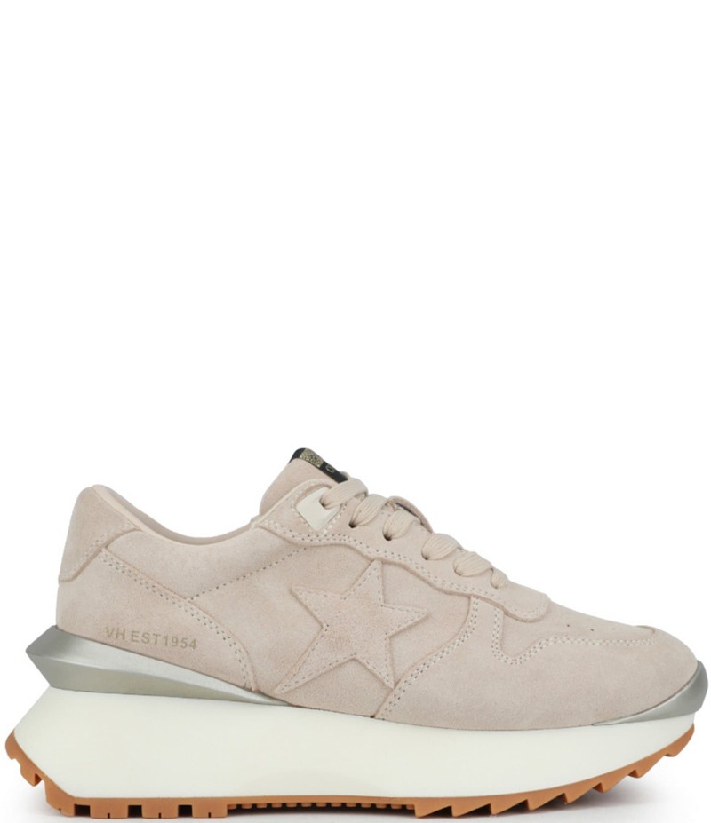 ヴィンテージハバナ レディース ボトムス カジュアルパンツ プラットフォーム スニーカー スエード Vintage Havana Major Suede Platform Retro Sneakers Stone ストーン｜ReVida 店