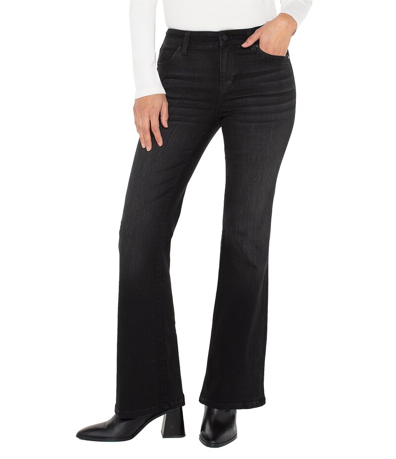 リヴァプール ロサンゼルス レディース ボトムス デニムパンツ ワイドレッグ デニム ジーンズ Liverpool Los Angeles Hannah Stretch Denim Wide Leg Jeans Heron Lake デニム