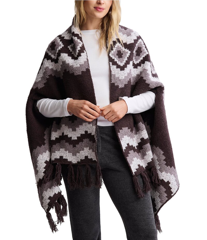 ベアフットドリームス レディース アンダー御召しもの ナイト爵御召しもの Barefoot Dreams CozyChic Mosaic Wrap Umber Multi マルチ色つや