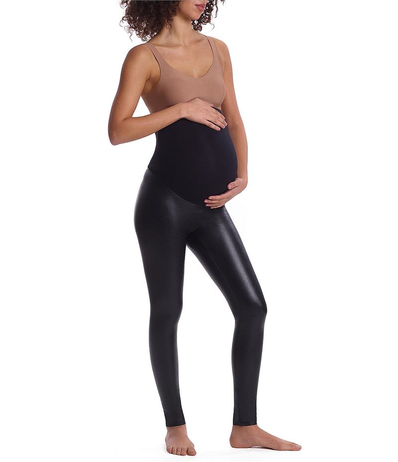 コマンドー レディース ボトムス カジュアルパンツ レザー マタニティ フェイクレザー Commando Faux Leather Maternity Legging Black ブラック