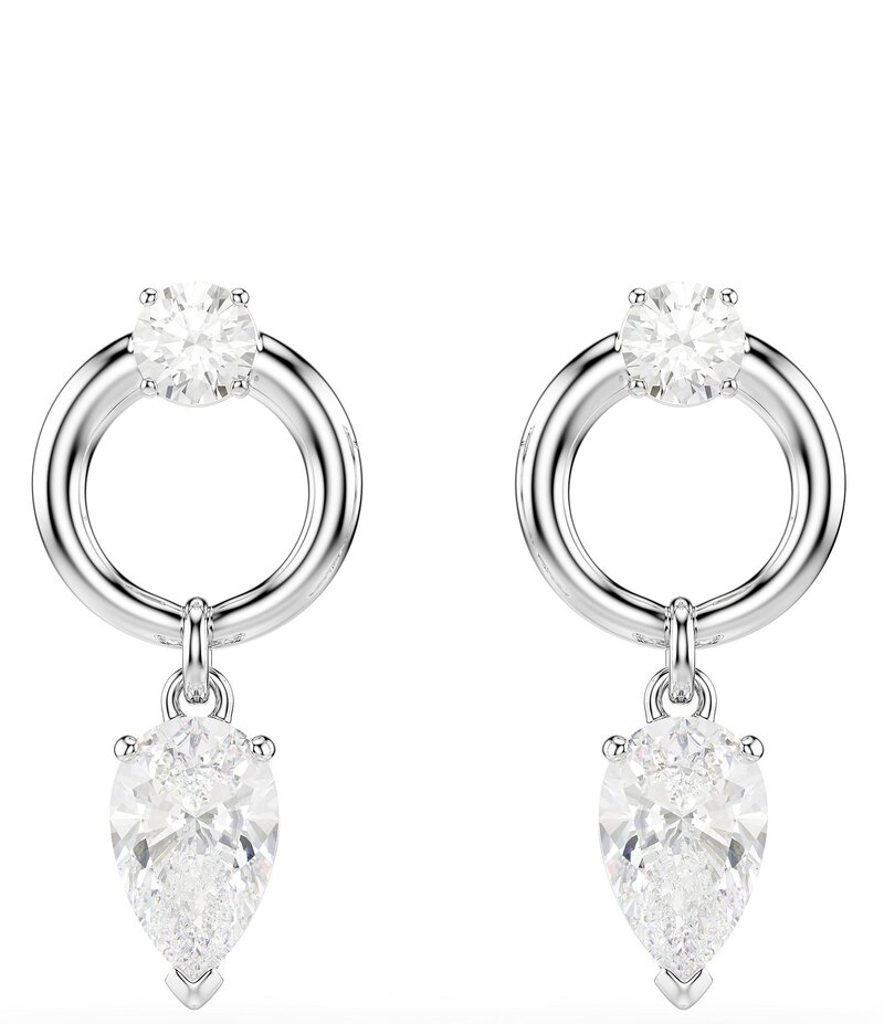 スワロフスキー レディース アクセサリー ピアス・イヤリング Swarovski Mesmera Mixed Cut Drop Earringsilver シルバー