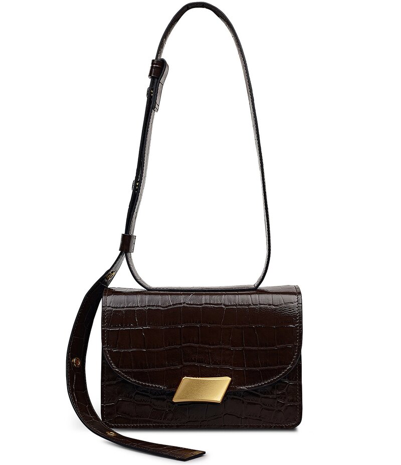ラドリー 英国の首都 レディース 御徒面子 Radley London Belsize Small Crocodilembossed Shoulder Bag Dark Oak