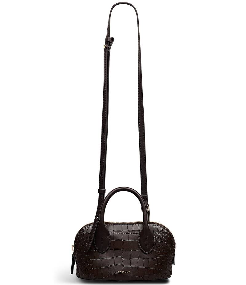 ラドリー ロンドン レディース バッグ Radley London Muriel Microcodilembossed Satchel Bag Dark Oak|ReVida 店