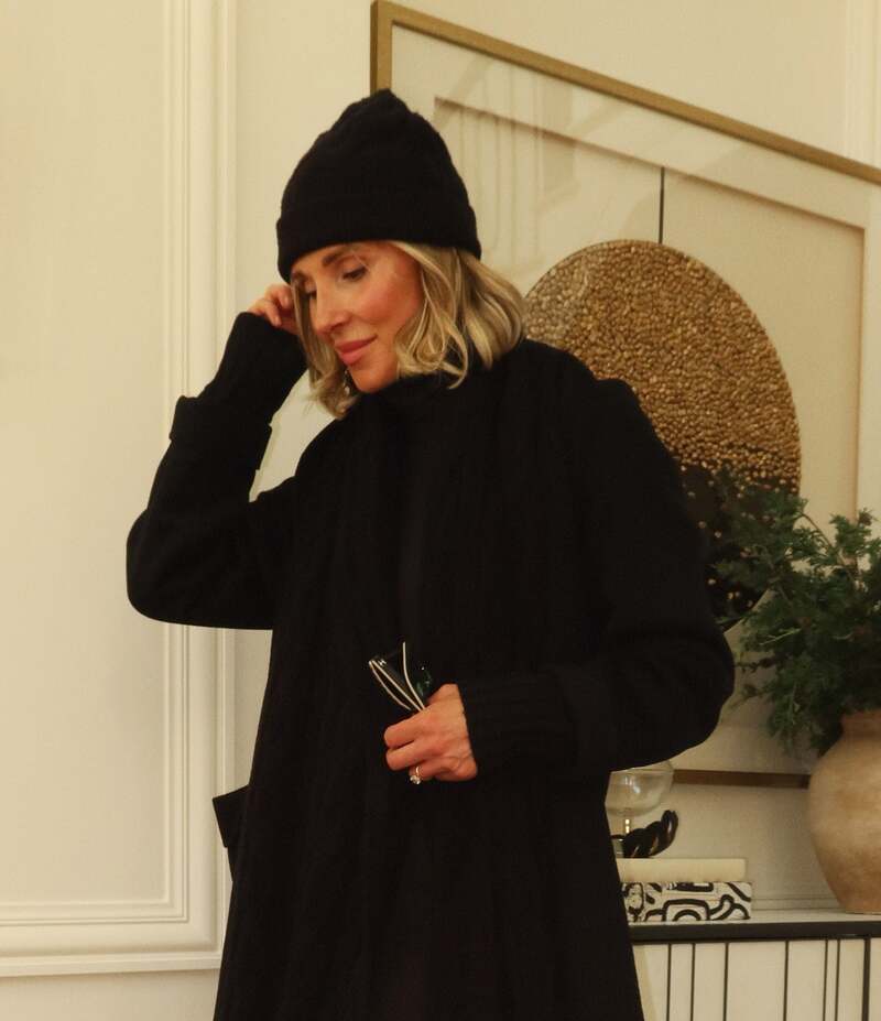 スプレンディット レディース アクセサリー 帽子 ニット Splendid X Cella Jane Blog Cable Knit Beanie Hat Black ブラック