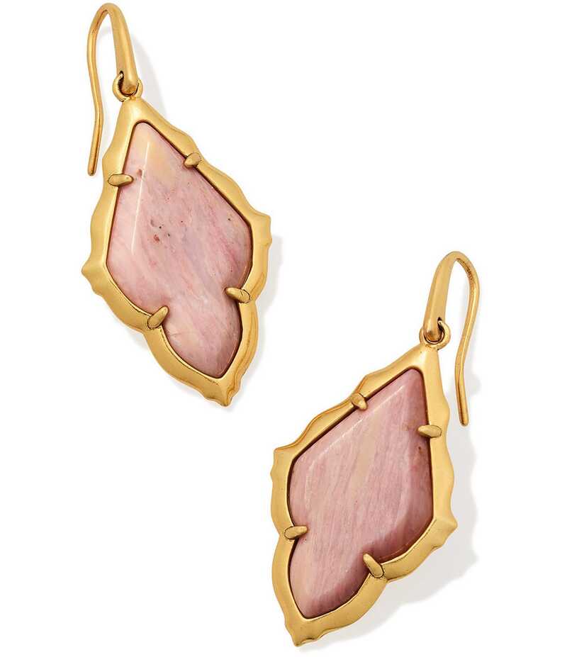 ケンドラスコット レディース アクセサリー ピアス・イヤリング Kendra Scott Adeline Scallop Frame Drop Earrings Vintage Gold Blush Pink Quartz ピンク