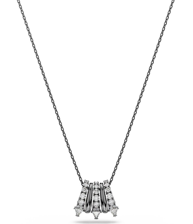 スワロフスキー レディース アクセサリー ネックレス・チョーカー レース Swarovski Sublima Crystal Short Pendant Necklace Ruthenium|ReVida 店