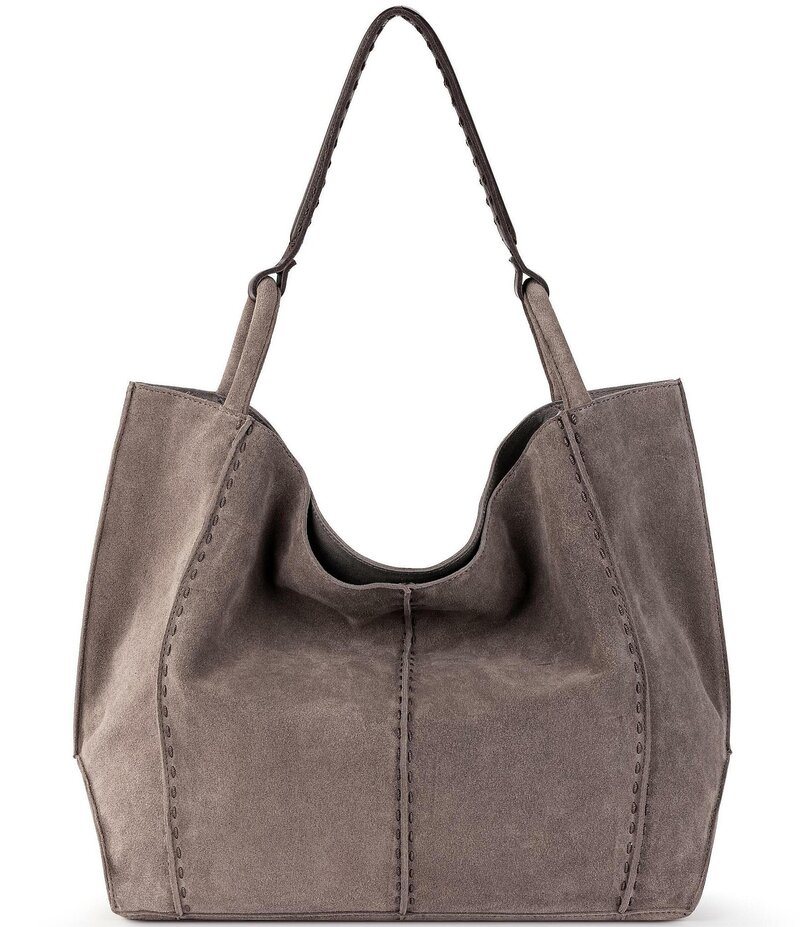 ザサック レディース バッグ スエード The Sak Los Feliz Suede Slouchy Hobo Tote Bag Mushroom