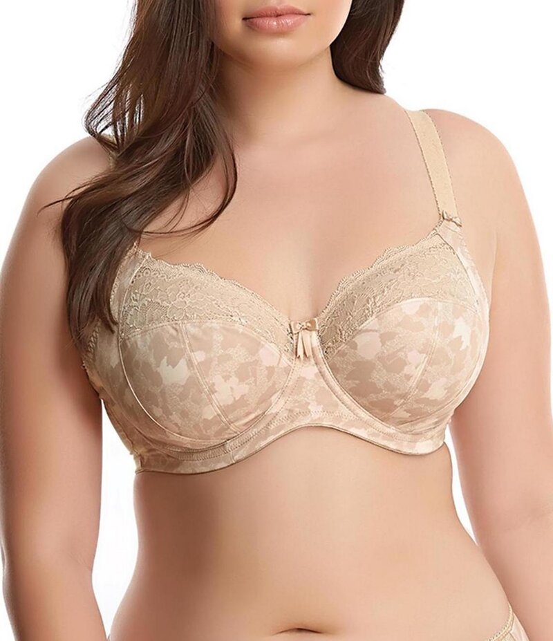 エロミ レディース アンダーウェア ブラジャー レース Elomi Morgan Lace-Trimmed Full-Busted Contour U-Back Underwire Bra Toasted Almond 17,381円