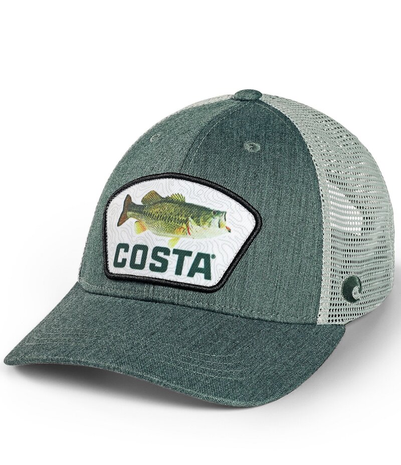 コスタ メンズ アクセサリー 帽子 Costa Largemouth Bass Topo Trucker Hat Green Heather Largemouth Bass ヘザー 8,455円