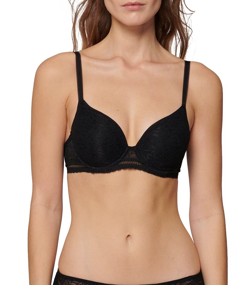 シモーヌペレール レディース アンダーウェア ブラジャー Tシャツ Simone Perele Comete 3D Plunging T-Shirt Bra Black ブラック