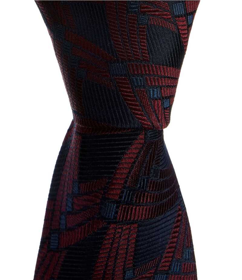 ムラノ メンズ アクセサリー ネクタイ シルク Murano Jack Cinemabstract 3 Silk Tie Burgundy バーガンディ