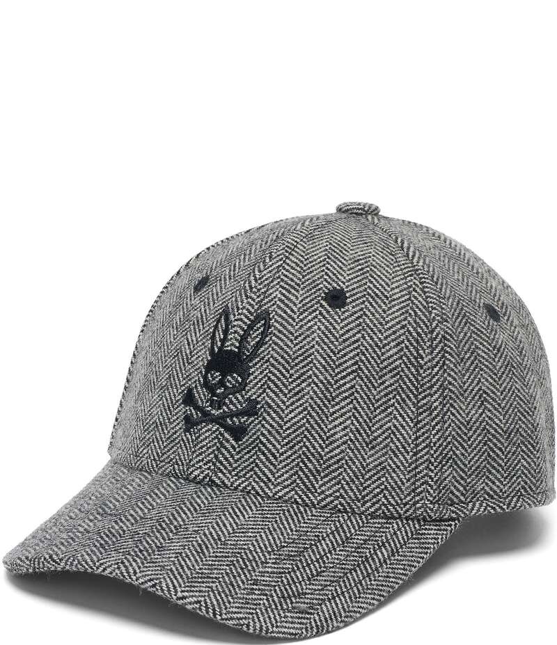 サイコバニー メンズ アクセサリー 帽子 キャップ Psycho Bunny Marlo Baseball Cap Black ブラック