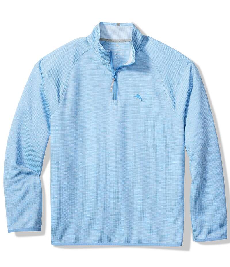 トッミーバハマ メンズ アウター パーカー・スウェット Tommy Bahama Palm Pro Quarter-Zipullover Bluexpanse ブルー