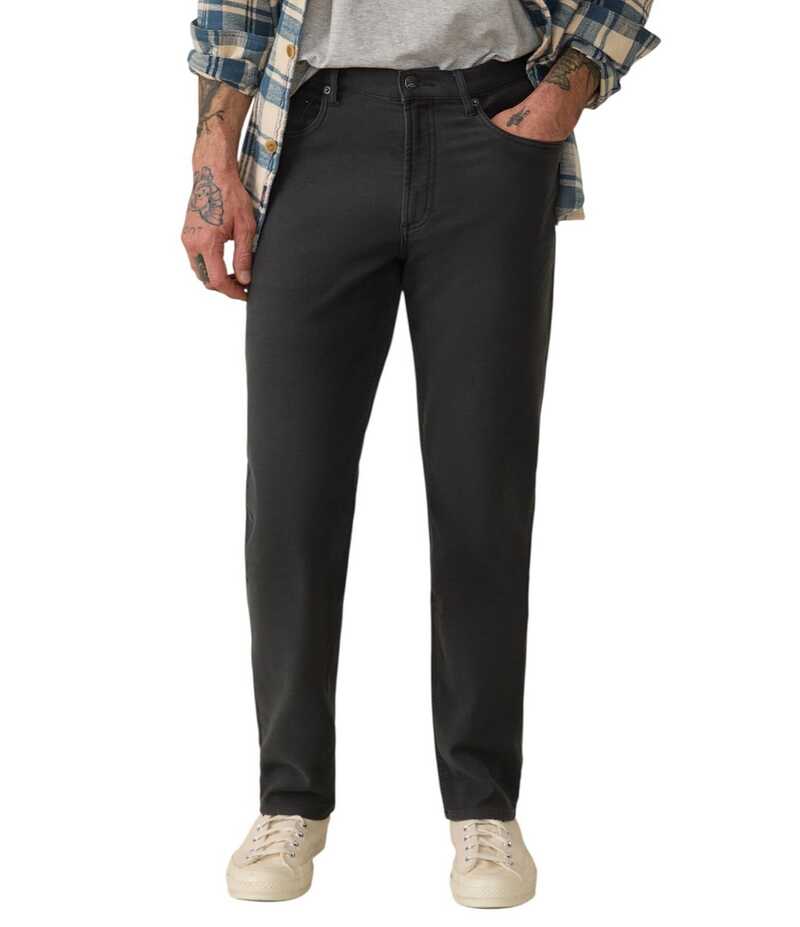 ファレティ メンズ ボトムス カジュアルパンツ パイル Faherty Stretch Terry 5-Pocket Slim Pants Onyx Black ブラック