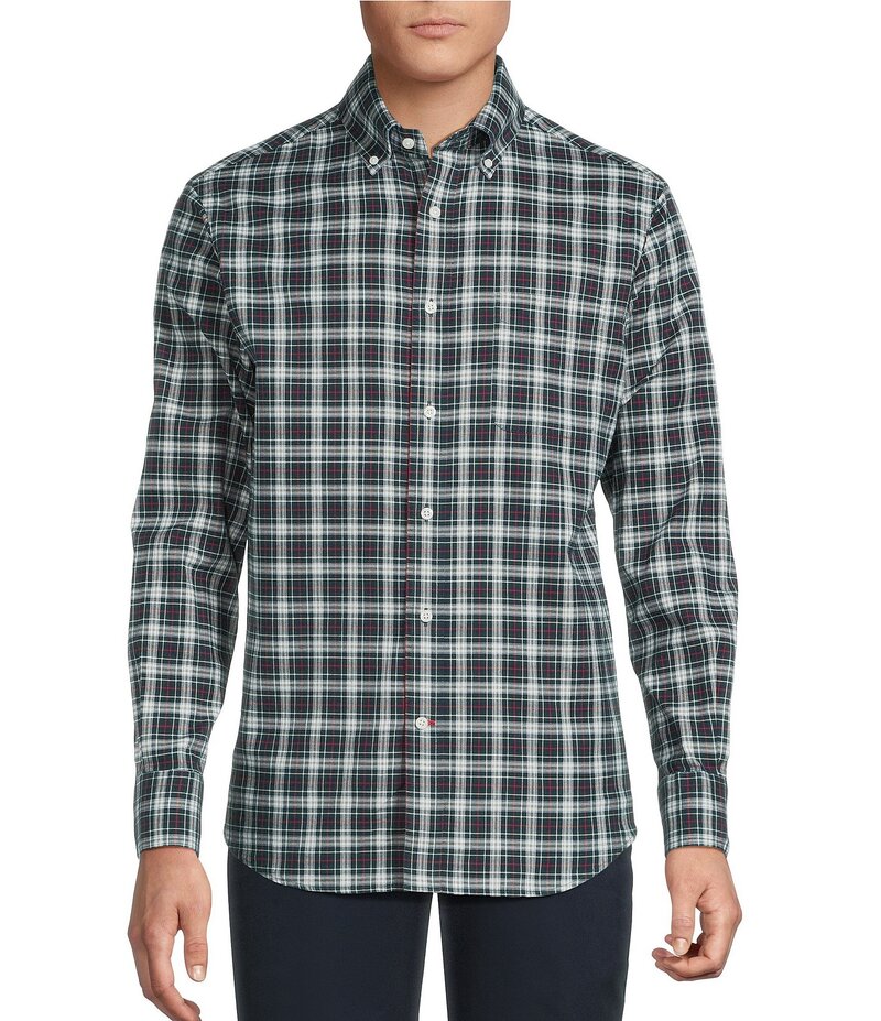 ダニエル クレミュ メンズ トップス シャツ オックスフォード Cremieux Blue Label Washed Oxford Plaid Long Sleeve Woven Shirt Multi Color マルチカラー