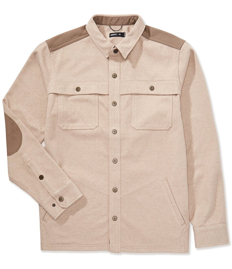 ジェッティ メンズ トップス シャツ JETTY Maverick Long Sleeve Woven Shirt Beige Overflow ベージュ 14,024円