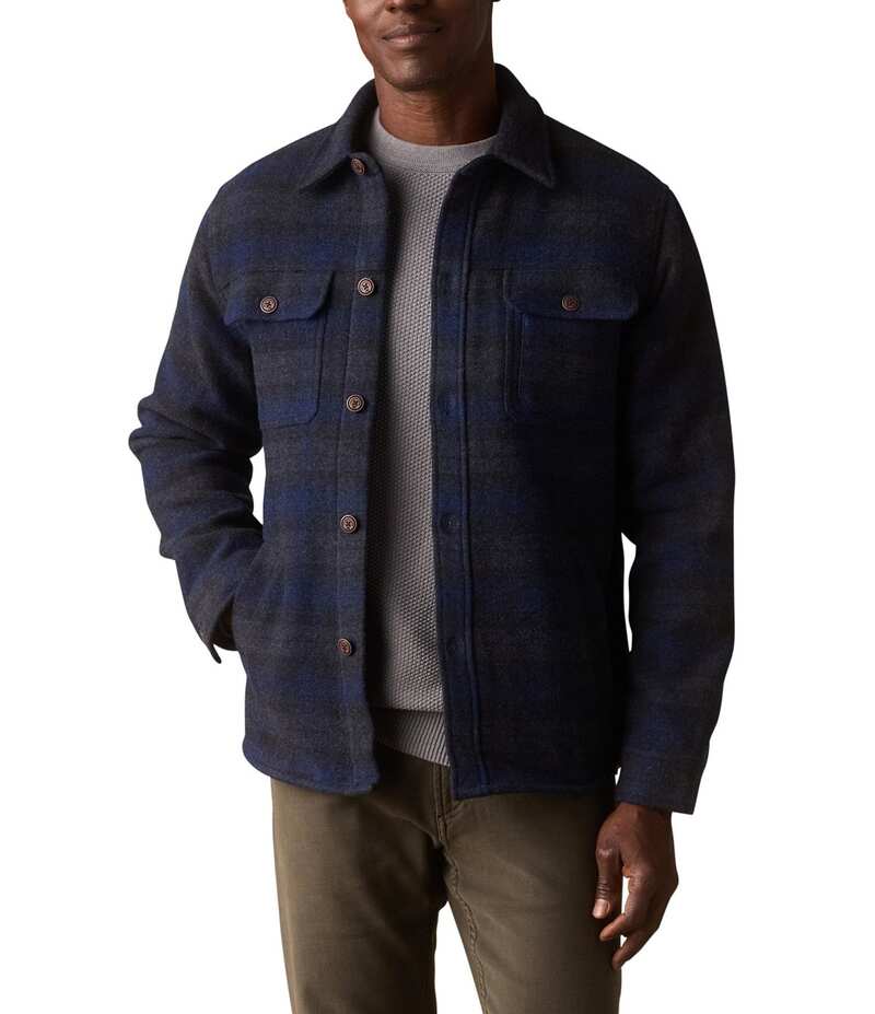 並大抵ブランド名 メンズ アウター 上衣・上衣 The Normal Brand Plaid Brightside Workwear Jacket Navy Plaid 米国海軍