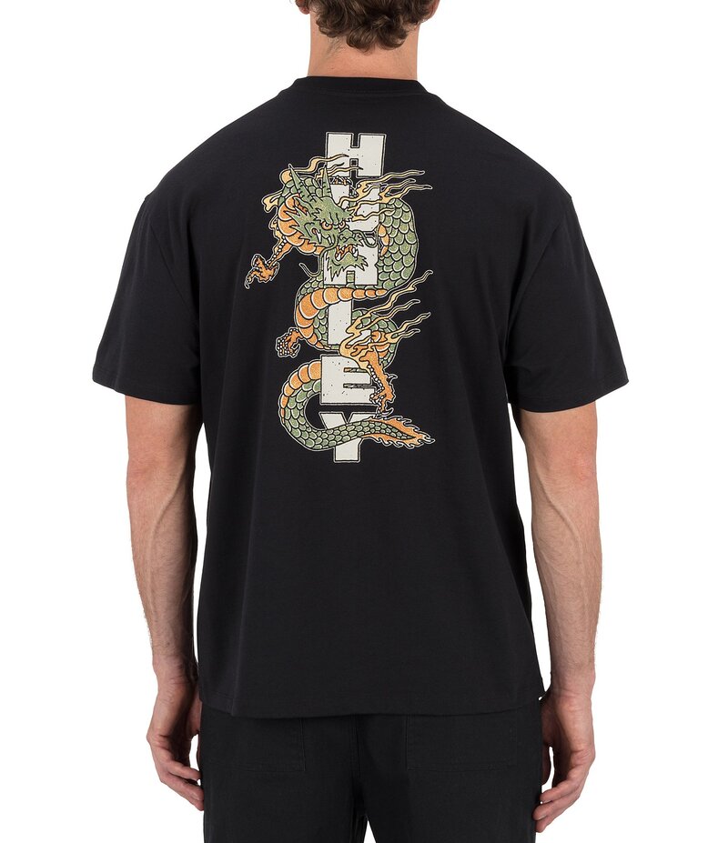 ハーレー メンズ トップス プルオーバー Hurley Short Sleeve Dragon T-Shirt Black 黒いこと