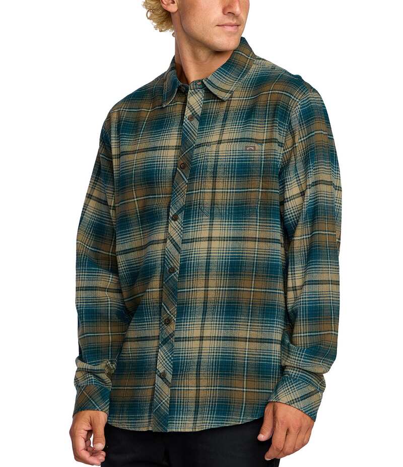 ビラボン メンズ トップス シャツ Billabong Coastline Long Sleeve Plaid Shirt Otter チェック
