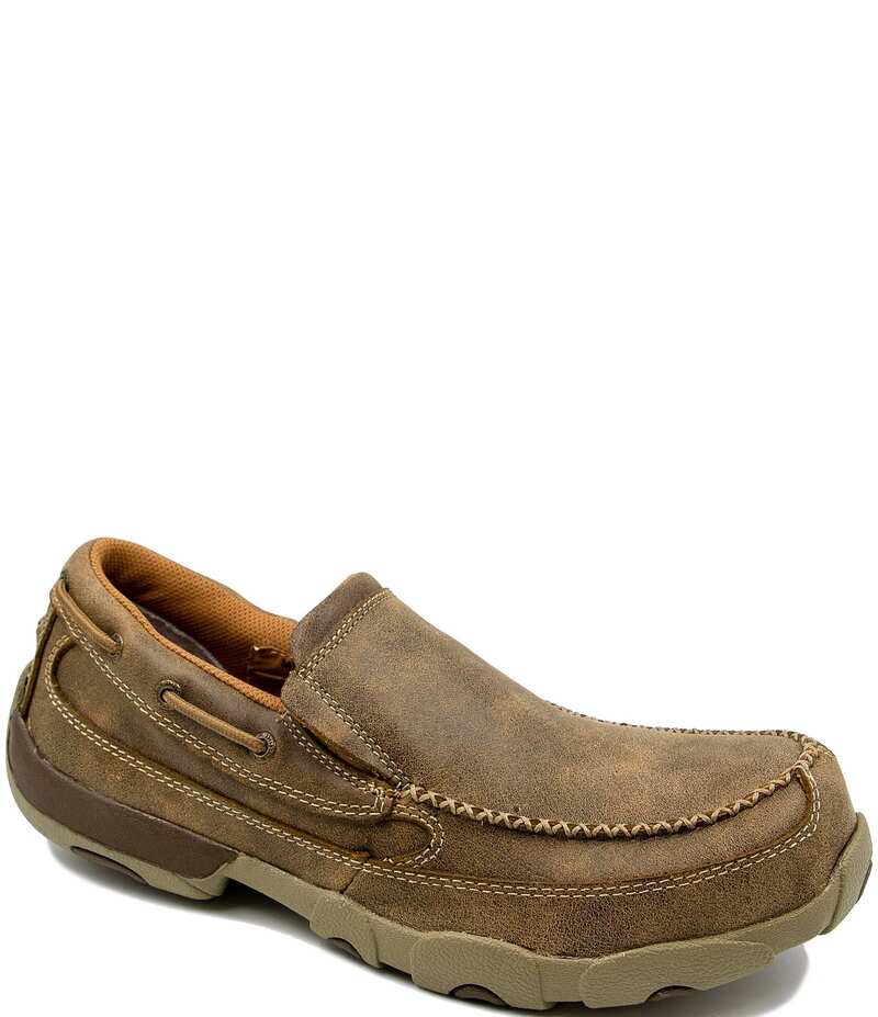 ツイステッドエックス メンズ シューズ スリッポン・ローファー Tシャツ Twisted X Men's Work Steel Toe Driving Moccasin Loafers Brown ブラウン 31,070円