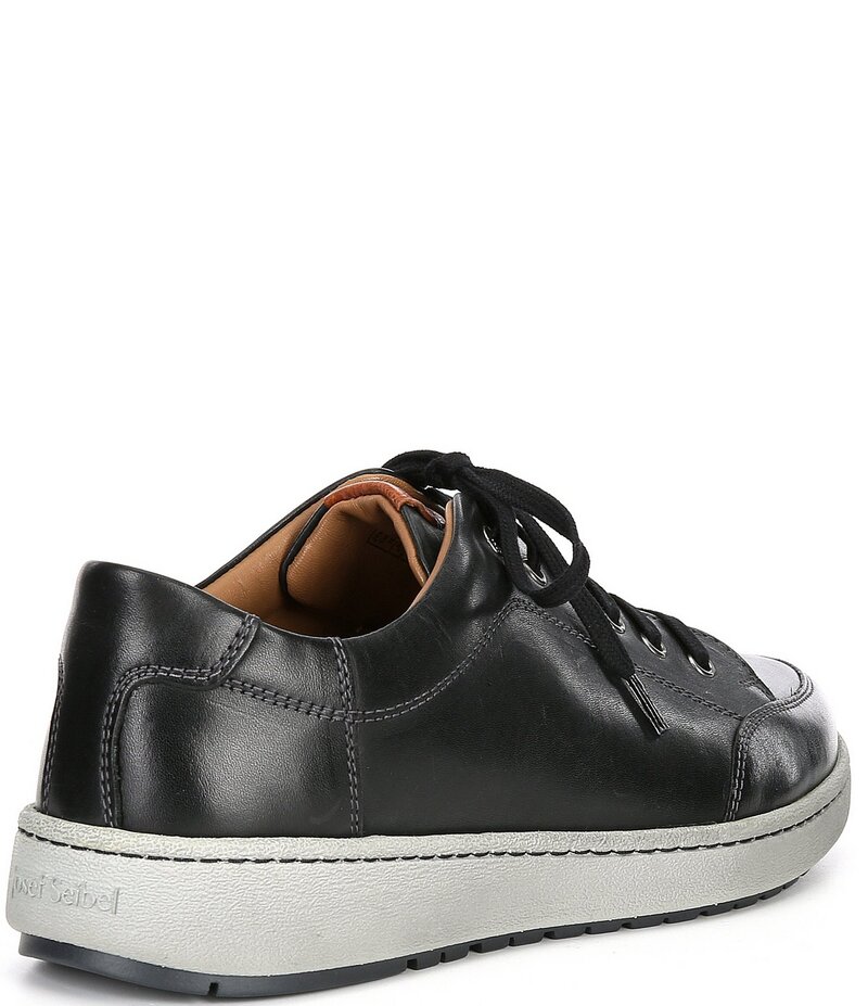 ジョセフセイベル メンズ シューズ スニーカー レース レザー Josef Seibel Men's David 03 Leather Lace Up Sneakers Black ブラック