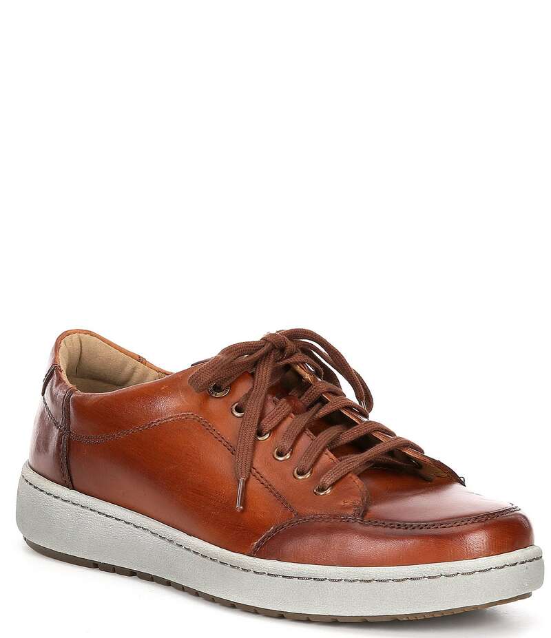 ジョセフセイベル メンズ シューズ スニーカー レース レザー Josef Seibel Men's David 03 Leather Lace Up Sneakers Cognac