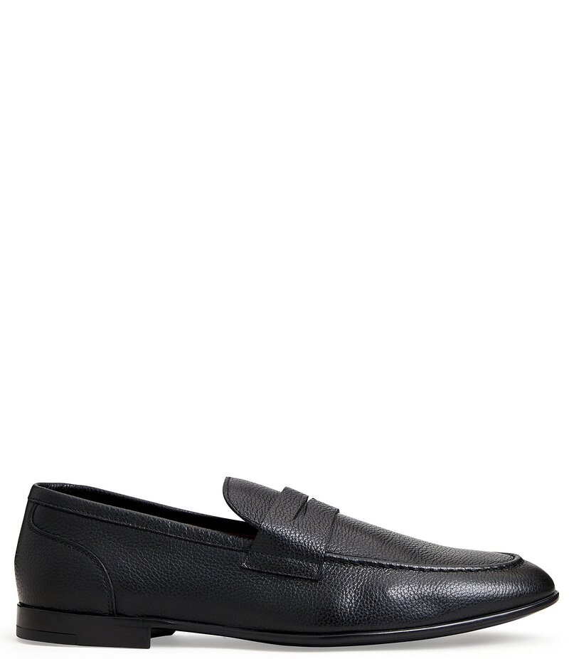 ブルーノマグリ メンズ シューズ スリッポン・ローファー レザー Bruno Magli Men's Lastra Leather Penny Loafers Black ブラック