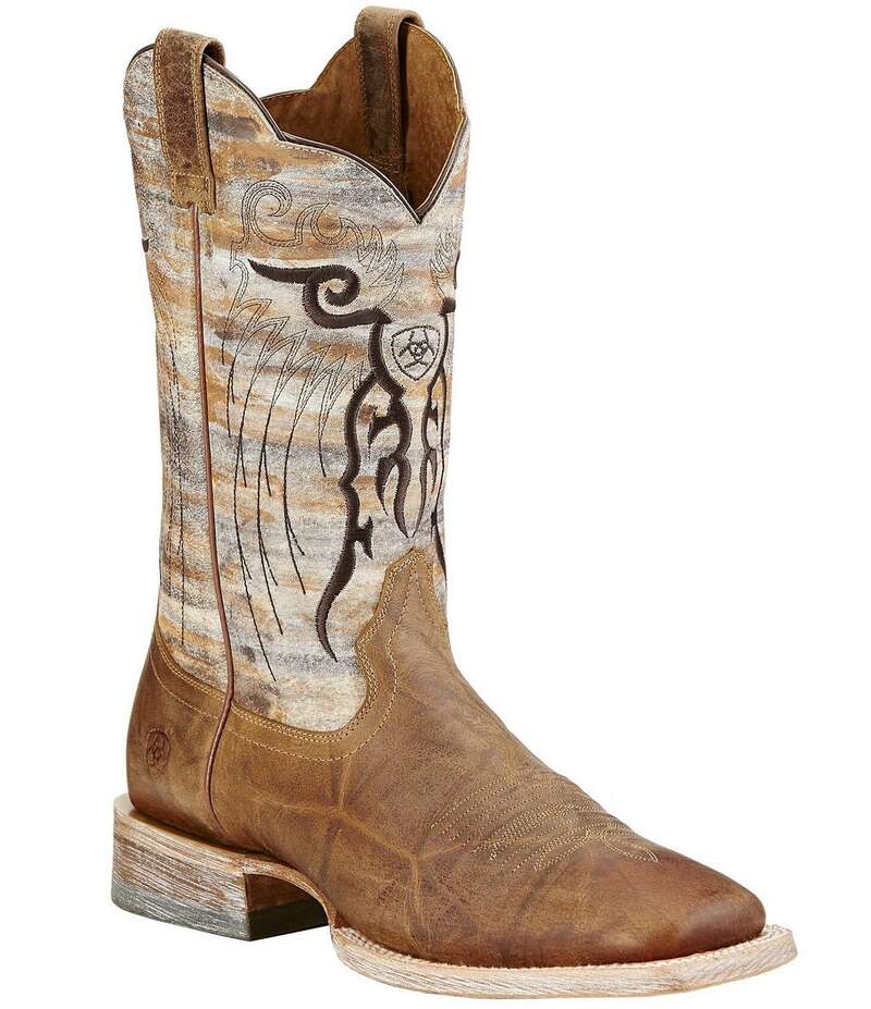 アリアト メンズ シューズ ブーツ・レインブーツ Ariat Men Mesteno Western Boots Dust Devil Tan/Marble タン