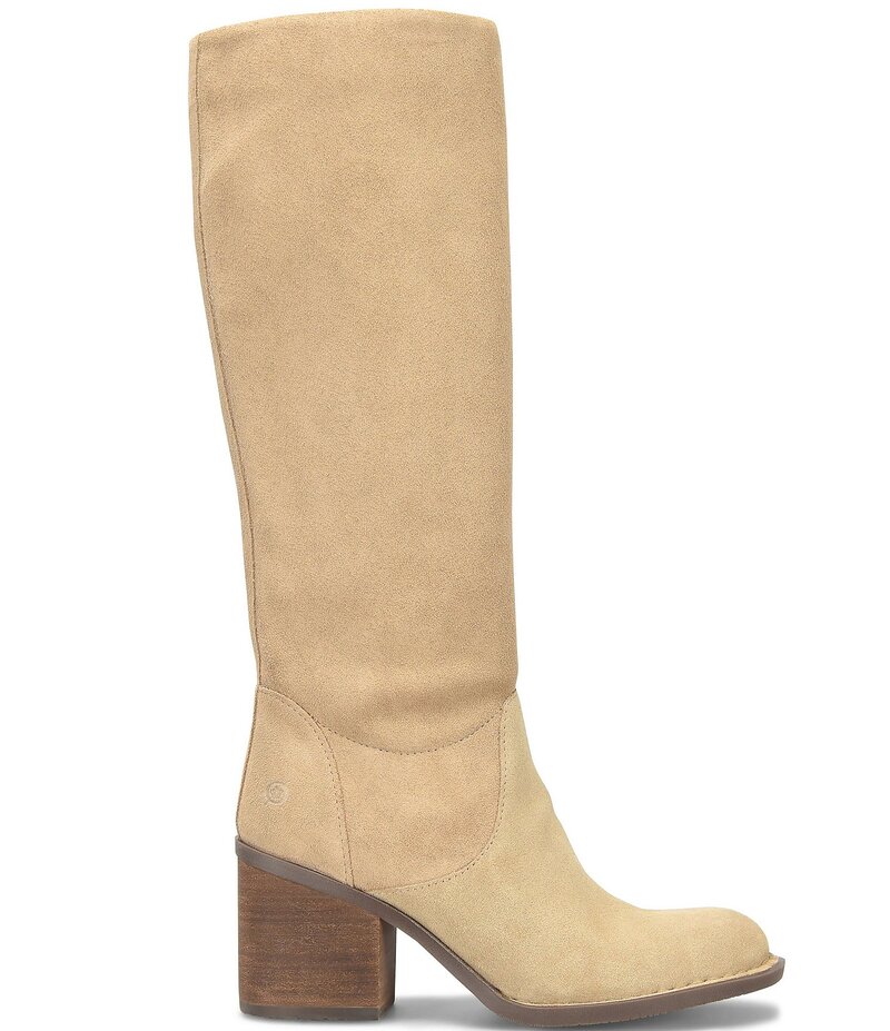 ボーン レディース シューズ ブーツ・レインブーツ トール スエード Born Thea Suede Tall Boots Dijonatural｜ReVida 店 14,336円