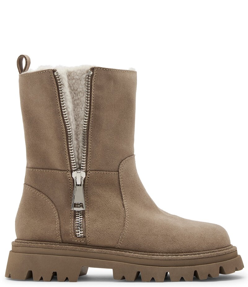 ブロンド レディース シューズ ブーツ・レインブーツ スエード Blondo Burnout Waterproof Suede Lug Sole Boots Almond