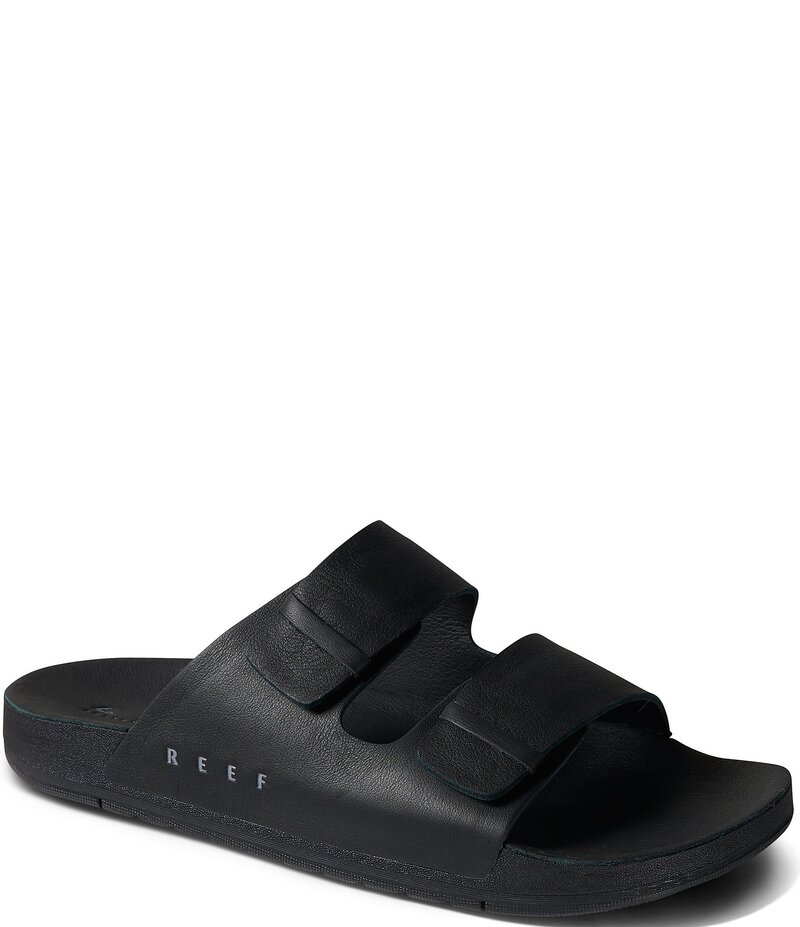 リーフ メンズ シューズ サンダル レザー Reef Men's Ojai Two Bar Leather Slide Sandals Black ブラック 27,820円