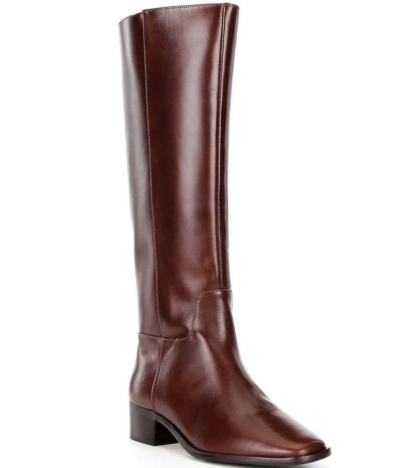 アントニオ メラーニ レディース シューズ ブーツ・レインブーツ トール レザー Antonio Melani Rowan Leather Tall Dress Boots Brandy Brown ブラウン