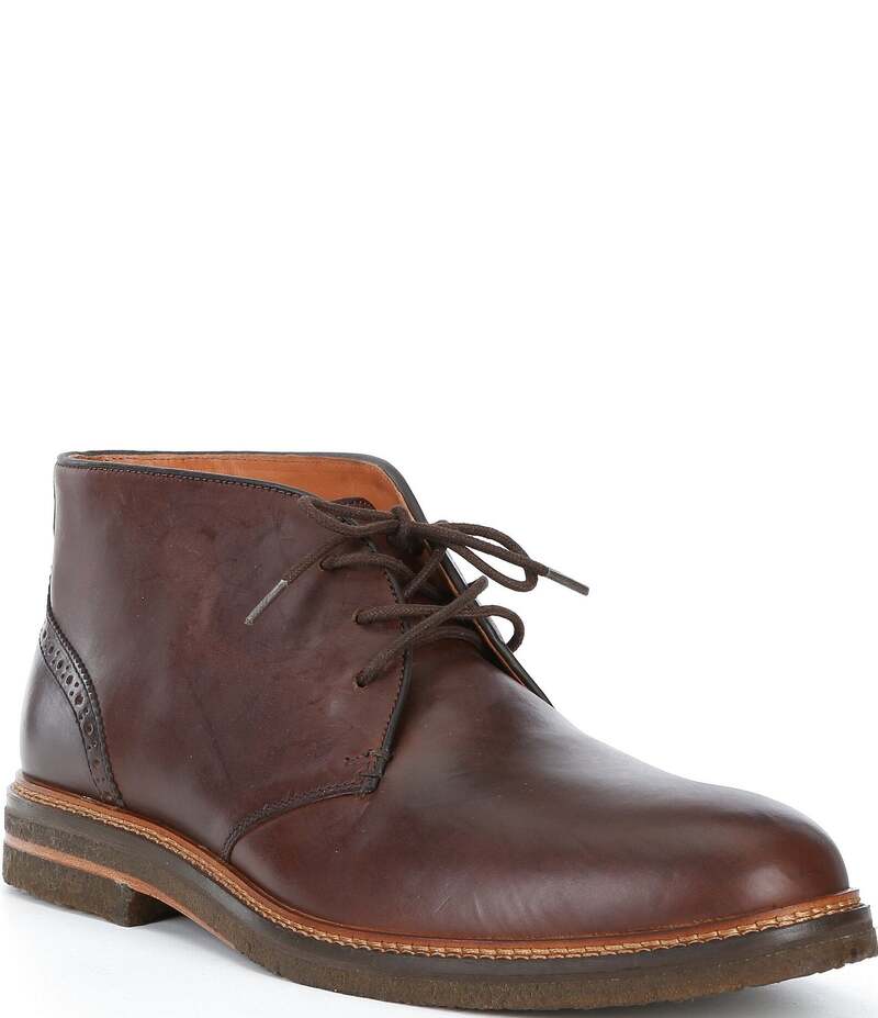 ジョンストンアンドマーフィー メンズ シューズ ブーツ・レインブーツ レザー Johnston & Murphy Men's Calder 175th Anniversary Leather Chukka Boots Tan タン