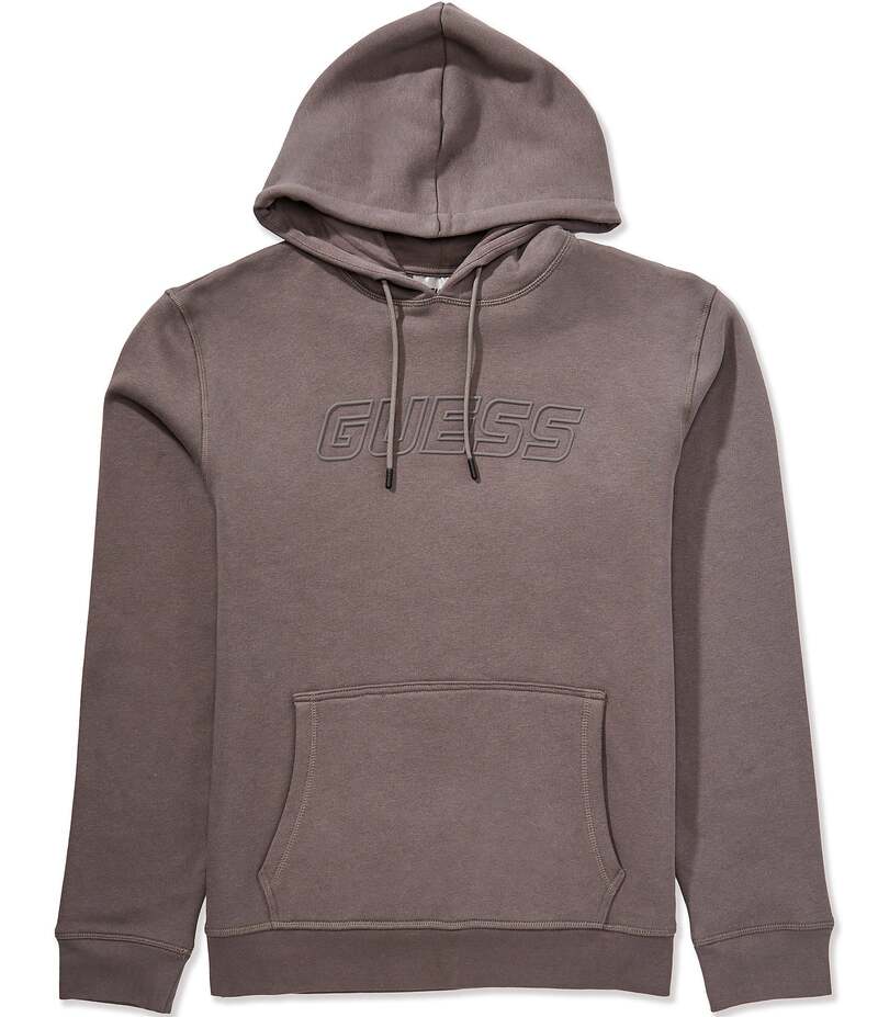 ゲス メンズ アウター パーカー・スウェット フリース Guess Aldwin Long Sleeve Fleece Hoodie Seagull Grey グレー