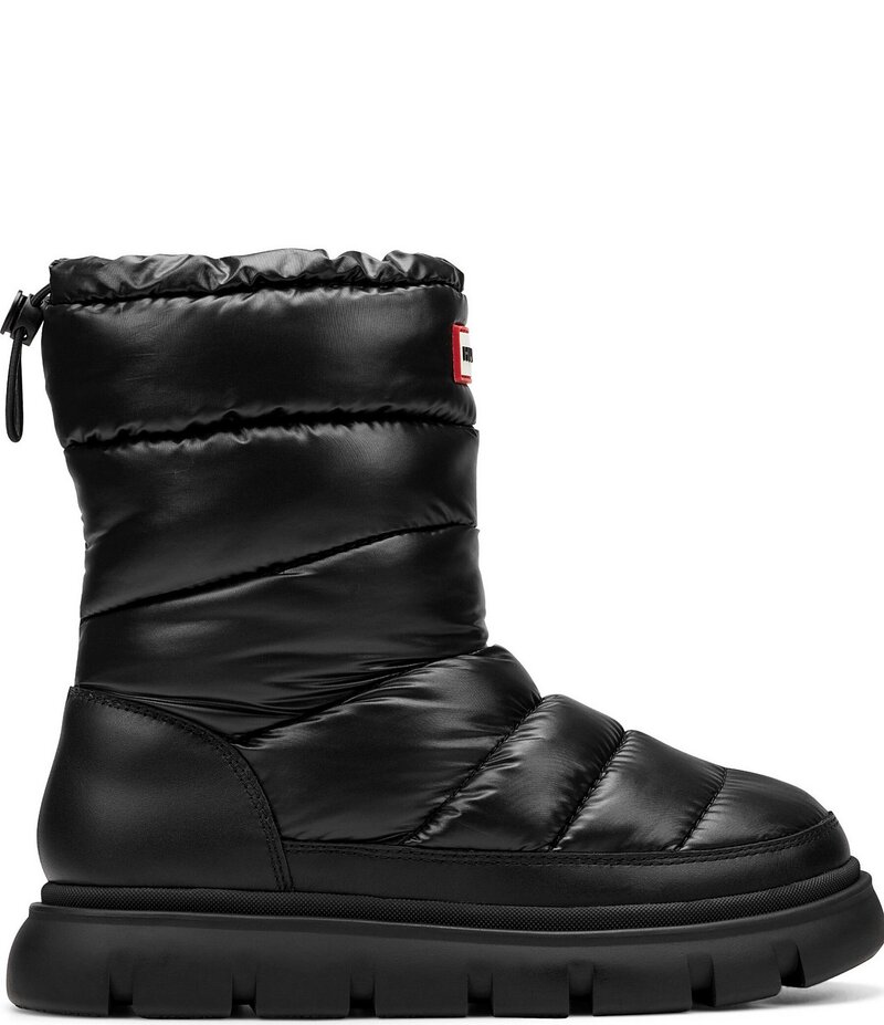 ハンター レディース シューズ ブーツ・レインブーツ Hunter Women's Maribel Waterproof Insulated Puffy Boots Black ブラック｜ReVida 店
