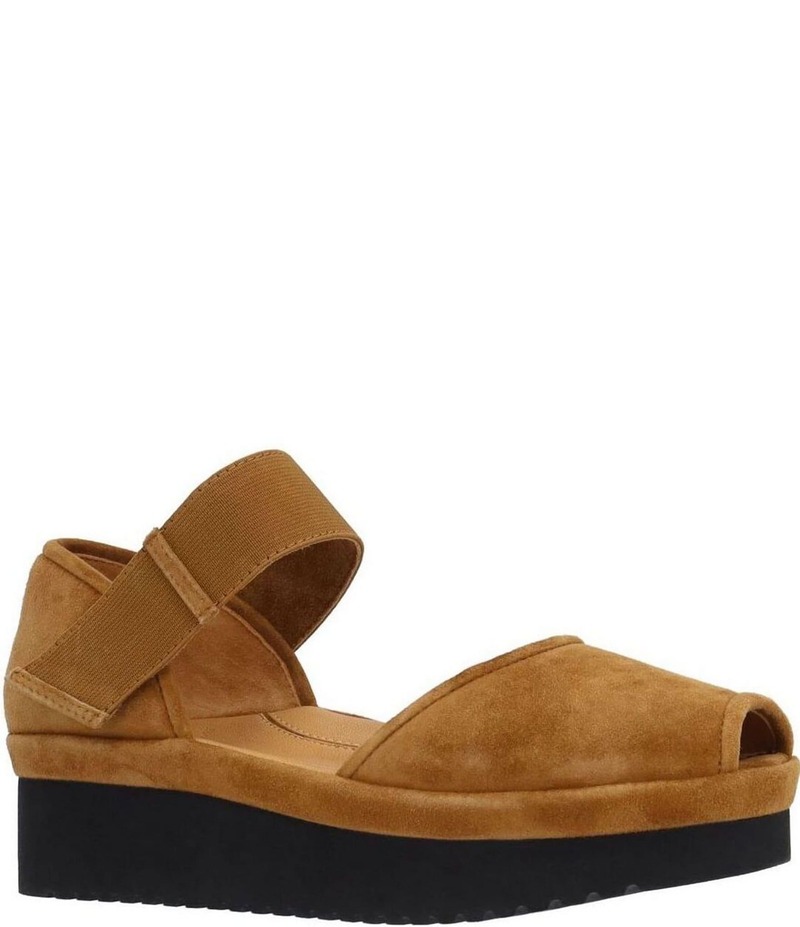 ラモールドピード レディース シューズ サンダル プラットフォーム スエード L'Amour Des Pieds Amadour Suede Platform Sandals Coffee コーヒー｜ReVida 店