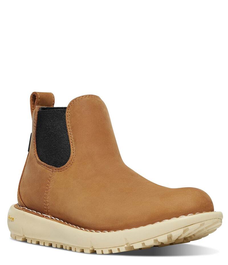 ダナー レディース シューズ ブーツ・レインブーツ チェルシー レザー Danner Women's Tramline Chelsea 917 GTX Leather Waterproof Booties Tan タン
