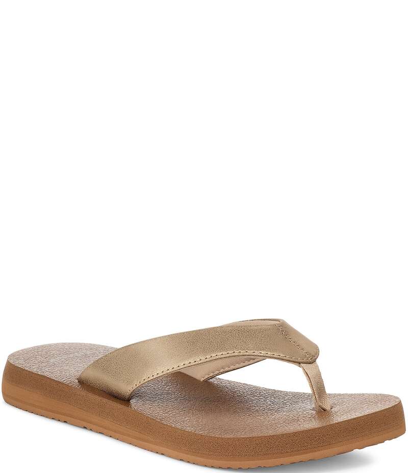 サヌーク レディース シューズ サンダル Sanuk Women's Yoga Mat II Flip Flops Champagne シャンパン