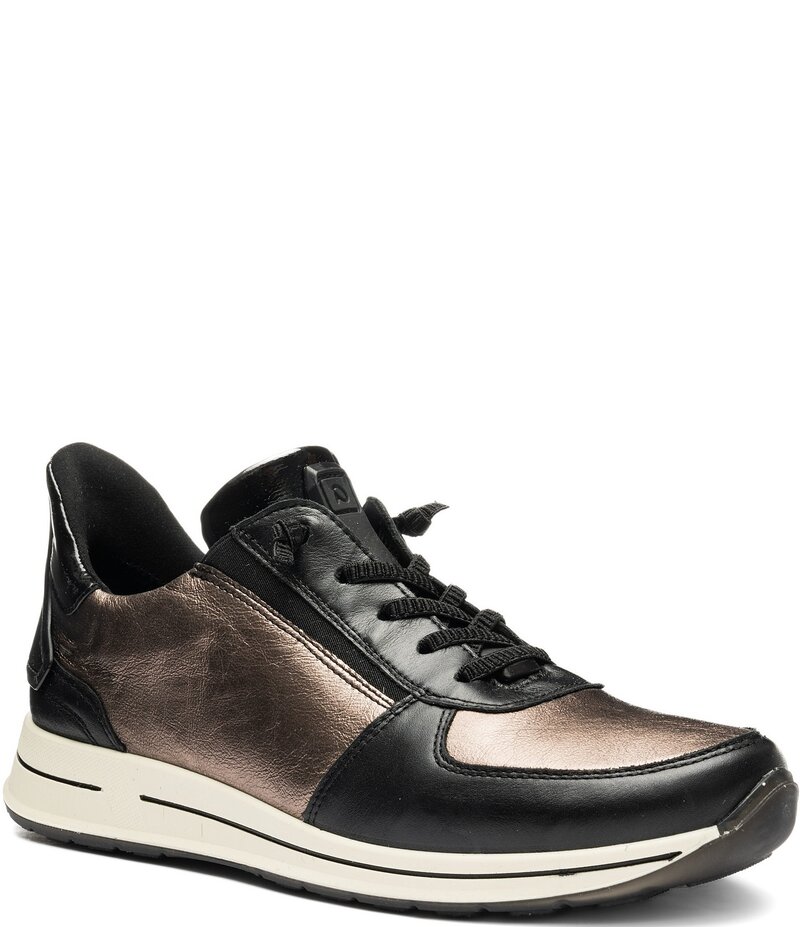 アラ レディース シューズ スニーカー レザー ara Ovation Leather Sneakers Black/Cashmere ブラック