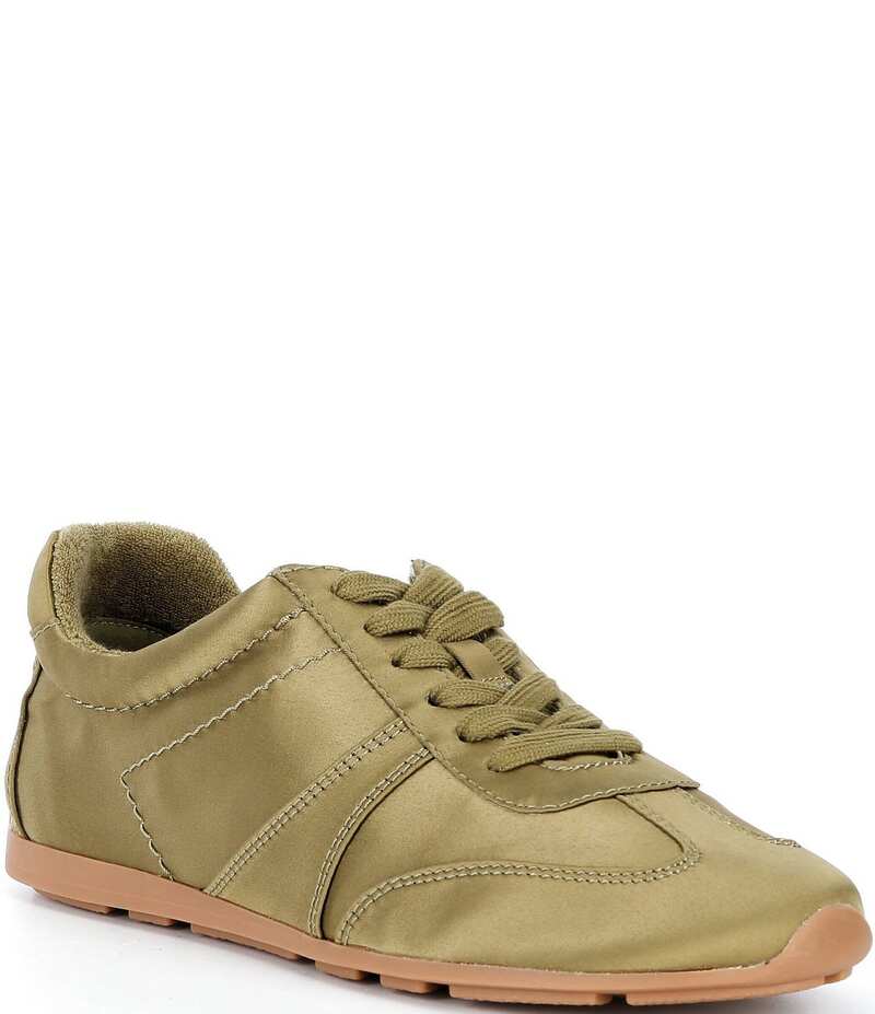 アントニオ メラーニ レディース ボトムス カジュアルパンツ サテン スニーカー レース Antonio Melani Jase Two Satin Lace Up Sneakers Moss Brown ブラウン|ReVida 店