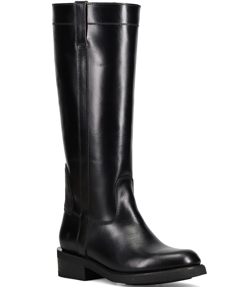 フライ レディース シューズ ブーツ・レインブーツ レザー Frye Viv Leatheriding Boots Black ブラック|ReVida 店