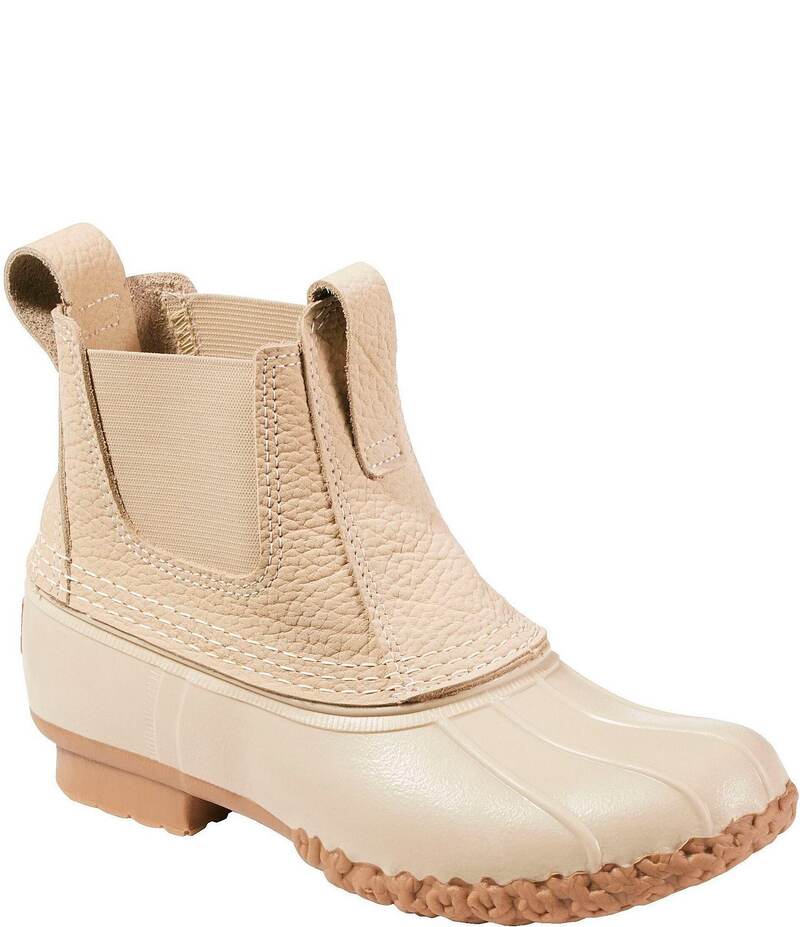 エルエルビーン レディース シューズ ブーツ・レインブーツ チェルシー L.L.Bean Women's Bean Boots 6.5 Chelsea Booties Light Khaki/Light Khaki/Toasted Coconut カーキ｜ReVida 店
