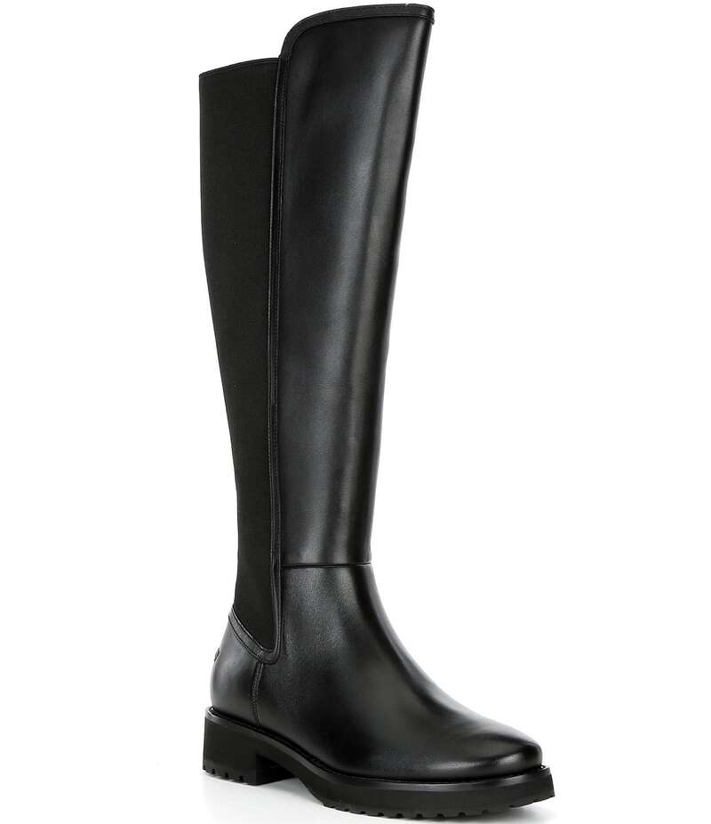 コールハーン レディース シューズ ブーツ・レインブーツ トール レザー Cole Haan Lyndon Waterproof Leather Tall Boots Black ブラック｜ReVida 店